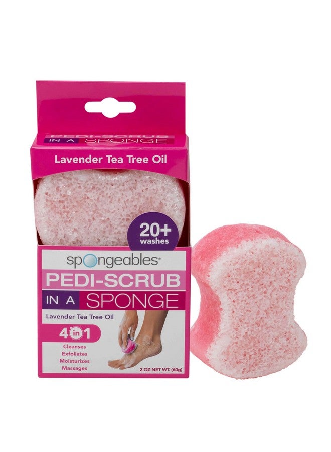 spongeables Spongables Pedi Scrub Foot Exfoliating 20+ Wash Sponge, Lavender, 1 Count - Image 1