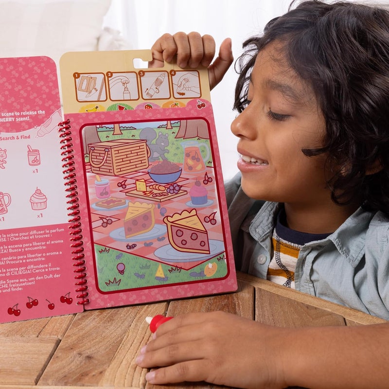 Melissa & Doug ملايسا ودوج واو الماء! لوحة نشاط قابلة لإعادة الاستخدام برائحة الفواكه مع 4 لوحات معطرة وقلم قابل للتعبئة - Image 2