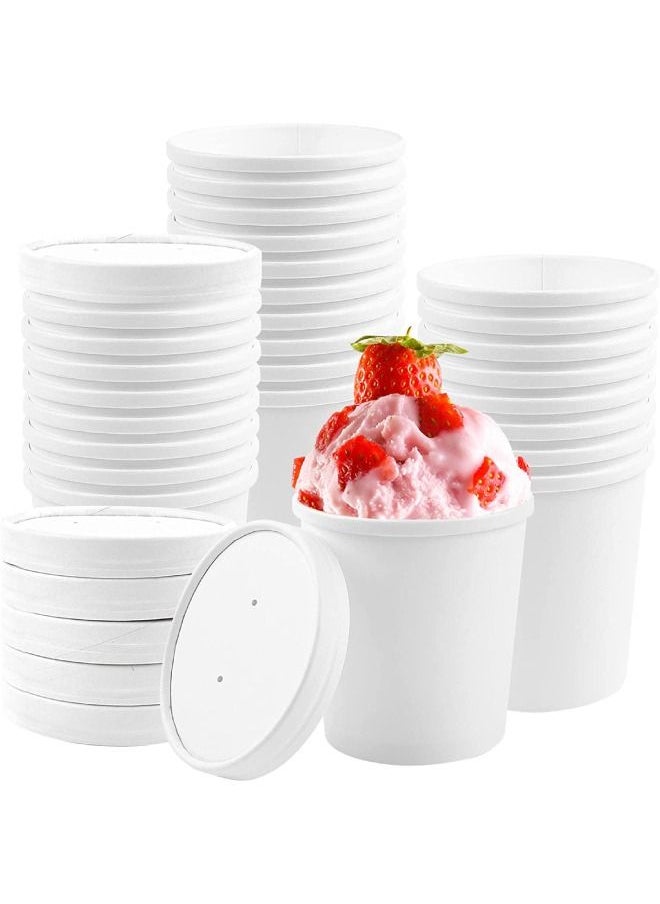 White Paper Cups 16oz With Paper Lid Small Disposable, Soup, Salad, Ice Cream Cups, Parties or Work 100 Pieces. - pzsku/Z647F238AE38C2B750563Z/45/_/1681910577/f66805e4-1811-4416-83a9-87756858ef37