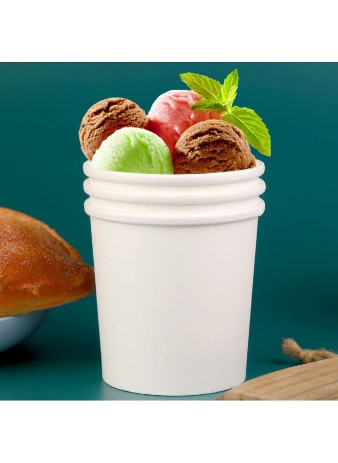 White Paper Cups 16oz With Paper Lid Small Disposable, Soup, Salad, Ice Cream Cups, Parties or Work 100 Pieces. - pzsku/Z647F238AE38C2B750563Z/45/_/1681910579/9c6bf97f-7ecf-41eb-b058-970bd497c2ce