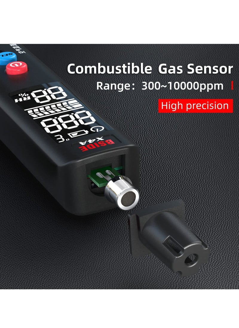 Generic - Portable Gas Leak Detector with EBTN LCD Display, Integrated Temperature & Humidity Sensor for Detecting Combustible Gases like LPG, LNG, Propane, Methane, Butane, and Carbon Monoxide. - Image 1