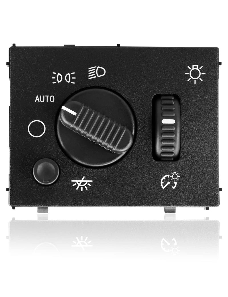ANAFTULY Headlight Dimmer Switch Replacement for 20032007 Chevy Silverado Suburban Tahoe Avalanche GMC Sierra Yukon Cadillac Escalade Instrument Panel Headlamp Switch 19381535 D1595G 15194803