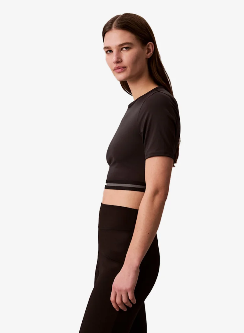 Calvin Klein Sports Black Icon Sport T-Shirt With Waistband for Women | Best Price UAE