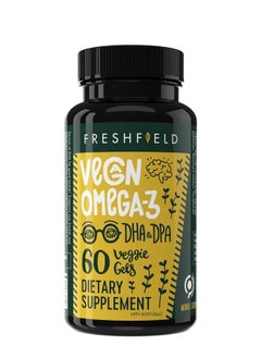 FRESHFIELD Freshfield Vegan Omega 3 DHA Supplement 60 Capsules 
