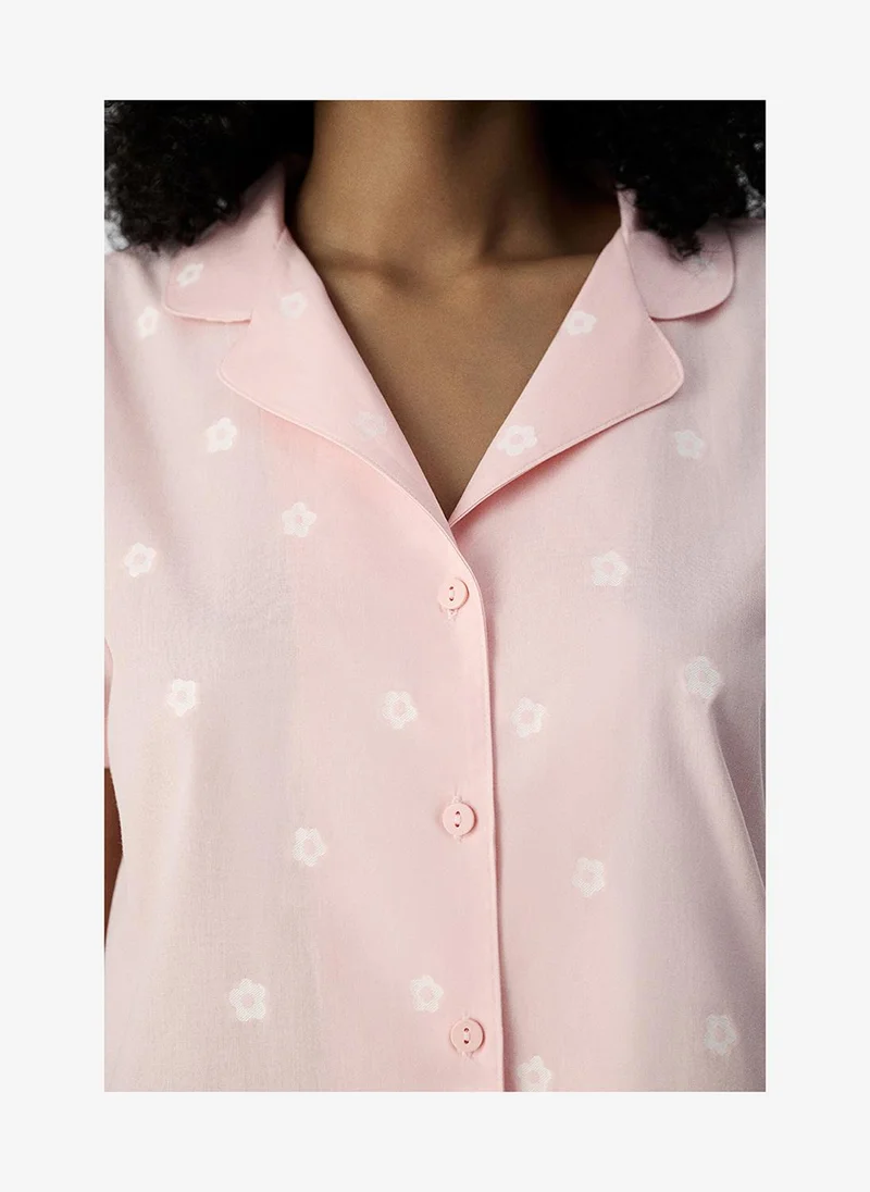 Penti  Women's Pink Short Sleeve Cotton Pyjama Set with Shorts for Women | Best Price UAE