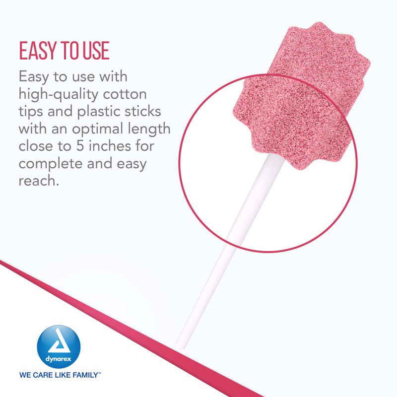 Dynarex 1217 Dentifrice-Flavored Swabstick, Individually Wrapped, Pack of 250 - Image 3