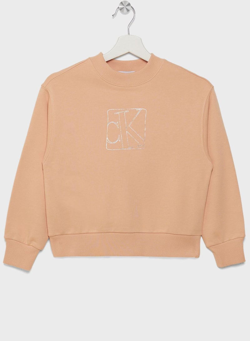 Calvin Klein Jeans Youth Logo Sweatshirt - Image 1