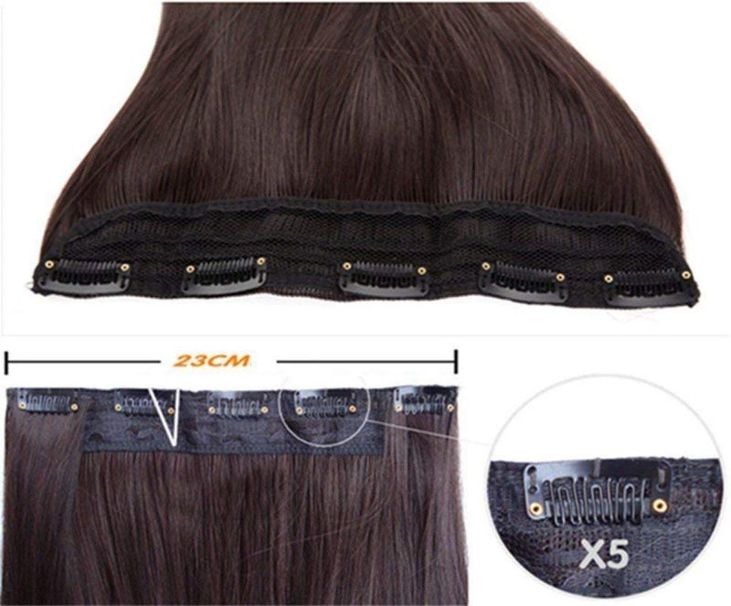 CHANDERKASH straight synthetic Fiber Hair Extension 24Inches Brown Hair Extension Bun Juda Hair Accessories Hair Clips Messy Bun - Image 2