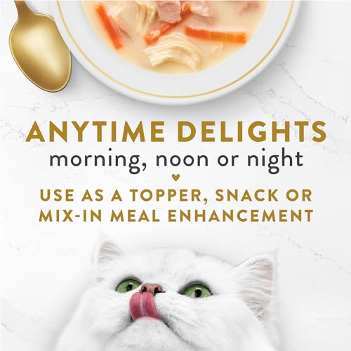 Fancy Feast Purina Fancy Feast Lickable Wet Cat Food Broth Topper, Creamy With Tuna, Chicken, and Whitefish - (Pack of 16) 1.4 oz. Pouches - Image 4