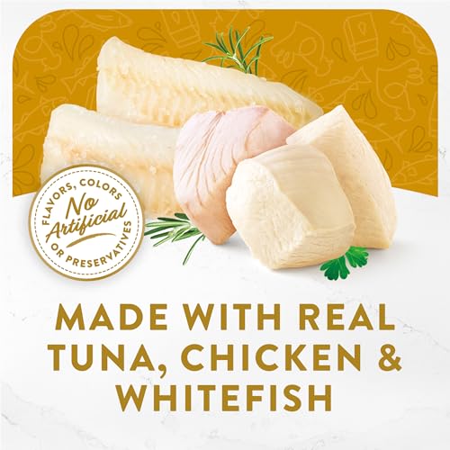 Fancy Feast Purina Fancy Feast Lickable Wet Cat Food Broth Topper, Creamy With Tuna, Chicken, and Whitefish - (Pack of 16) 1.4 oz. Pouches - Image 3