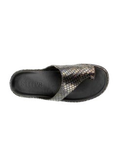 Strive Capri II - Womens Comfort Sandal with Arch Suppo Black Snake - 8 Medium  - Image 2