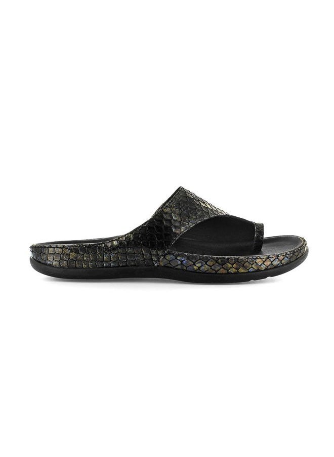 Strive Capri II - Womens Comfort Sandal with Arch Suppo Black Snake - 8 Medium  - Image 3