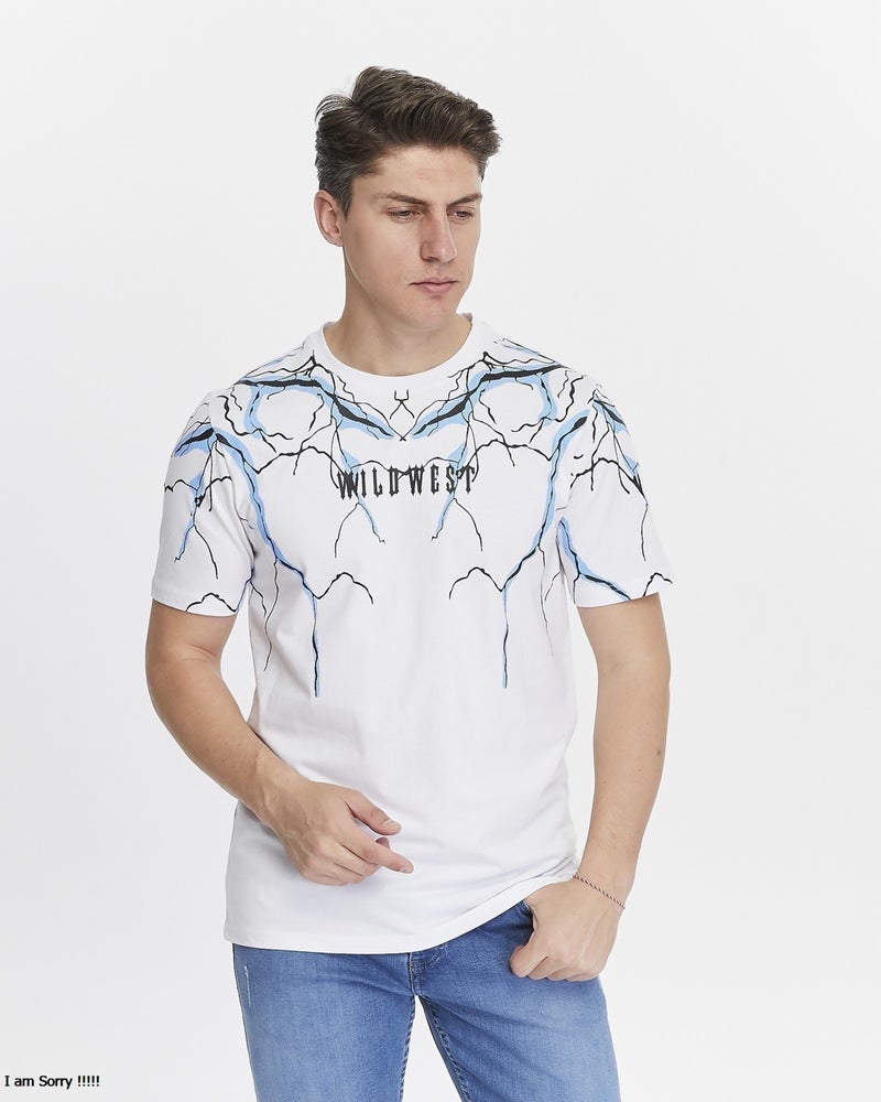 Yhg Tekstil Yhg Textile Lightning Printed Combed Cotton Men's T-Shirt  - Image 3