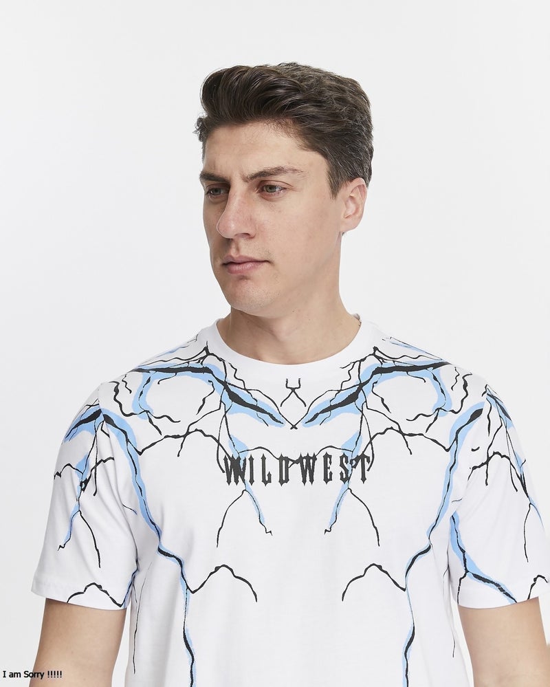Yhg Tekstil Yhg Textile Lightning Printed Combed Cotton Men's T-Shirt  - Image 5