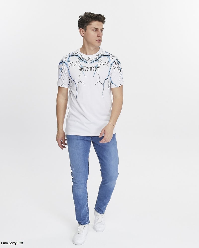 Yhg Tekstil Yhg Textile Lightning Printed Combed Cotton Men's T-Shirt  - Image 1