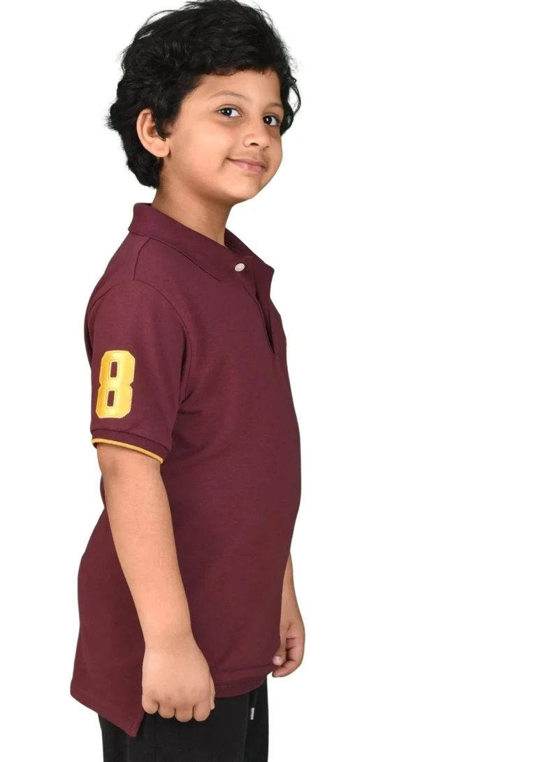 GIORDANO Junior Napoleon Polo - Maroon