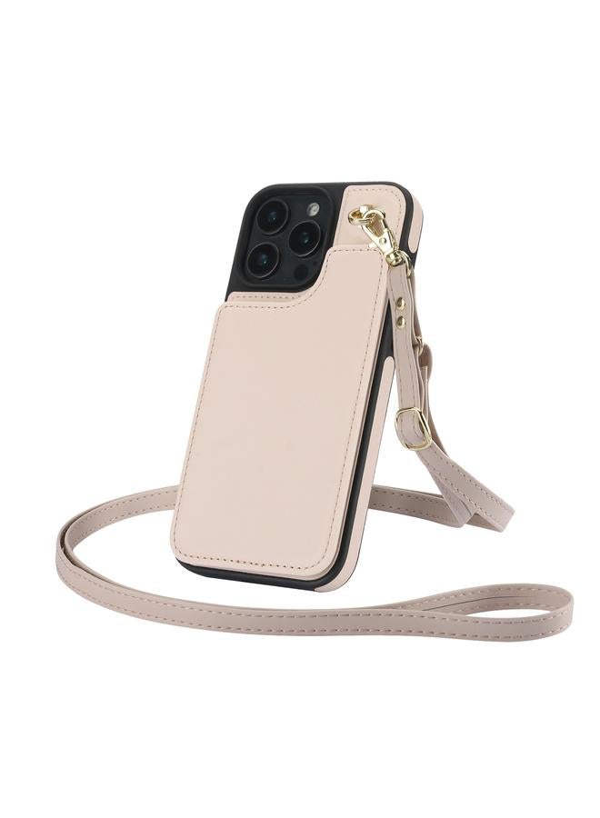 Zaboon Case For iPhone 13 Pro Max Crossbody Dual-Buckle Wallet Back Leather Phone Case - Image 3