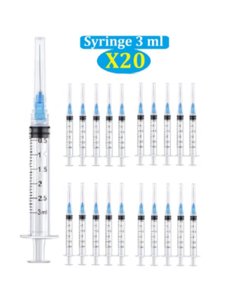 SKYLINE 3Ml 23G 1In Disposable Syringe 20PCS  - Image 1