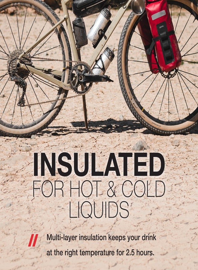 Zefal Arctica Pro 75 Insulated Bike Water Bottle – 750ml (25oz) – Black – Pro-Cap Leakproof Closure, Soft Nozzle, BPA-Free, Multi-Layer Thermal Insulation, Made in France - Image 3