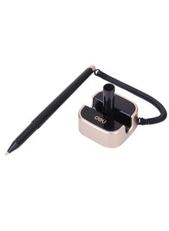 Deli Desk Counter Pen With Stand Blue Gel Ink  - Image 2