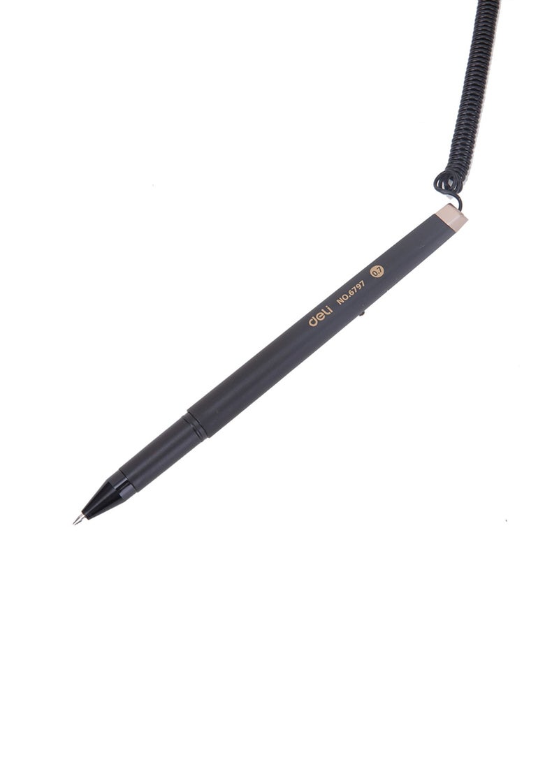 Deli Desk Counter Pen With Stand Blue Gel Ink - Image 4