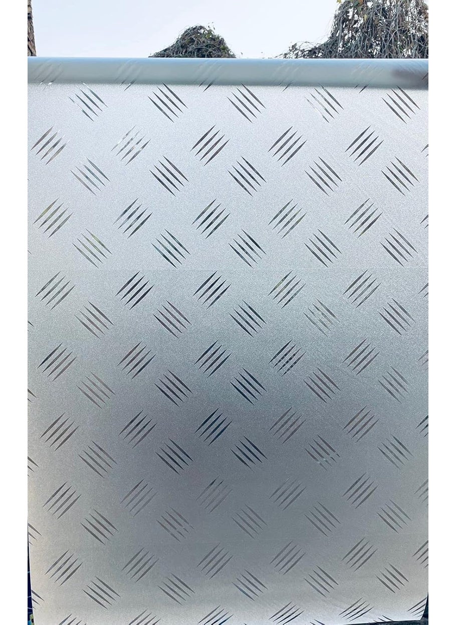 HOME13 HOME13 Window Film Frosted Static Cling Glass Film Dandelion Patterns Window Stickers for Doors Home Living Room Kids Bedroom 24 x 60 InchesScratch Pattern  - Image 1