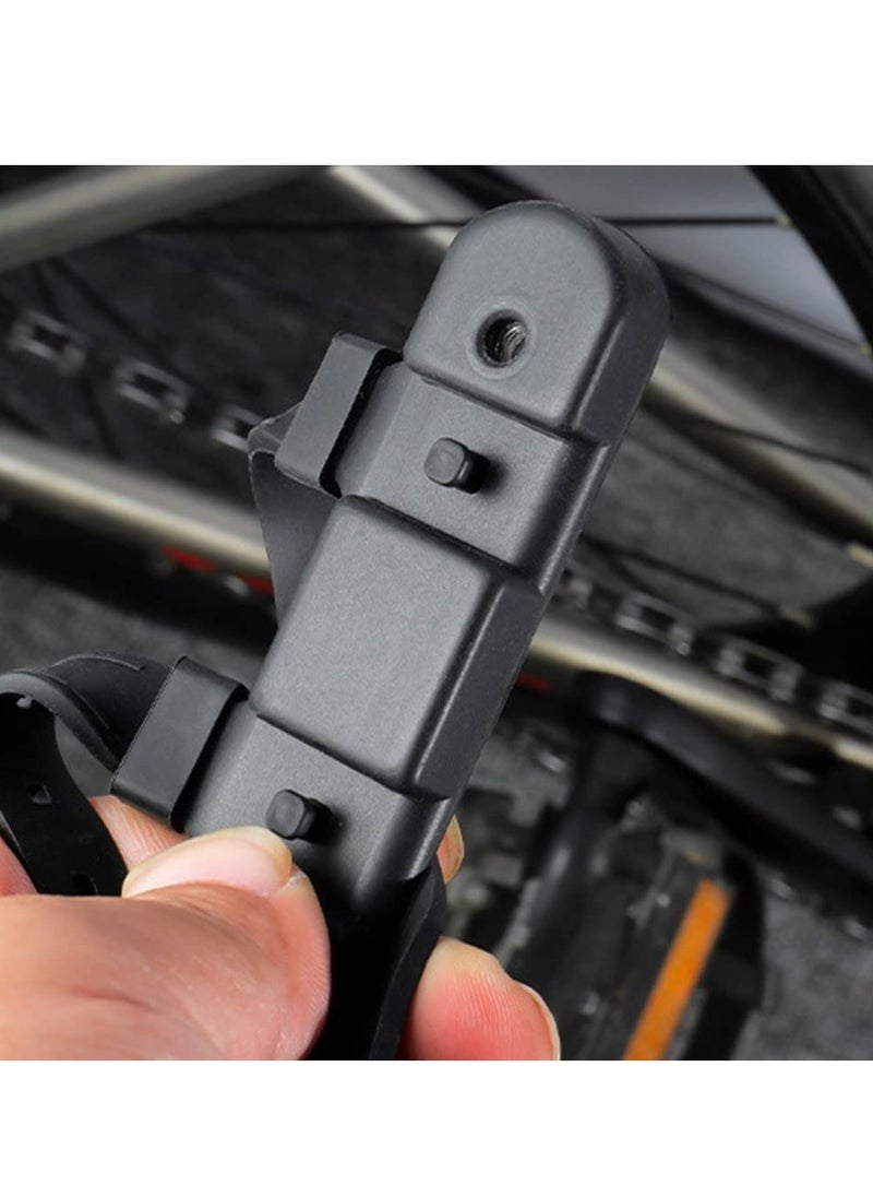 SYOSI - Bike Bottle Cage Mounting Base, Silicone Water Cup Mounting Base for Bicycle, Environmentally Friendly Drink Holder for Bike Stroller Motorcycle Walker (Black) - Image 1