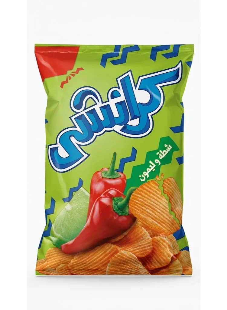 Crunchy Chips Chili+Lemon 58/48g grams