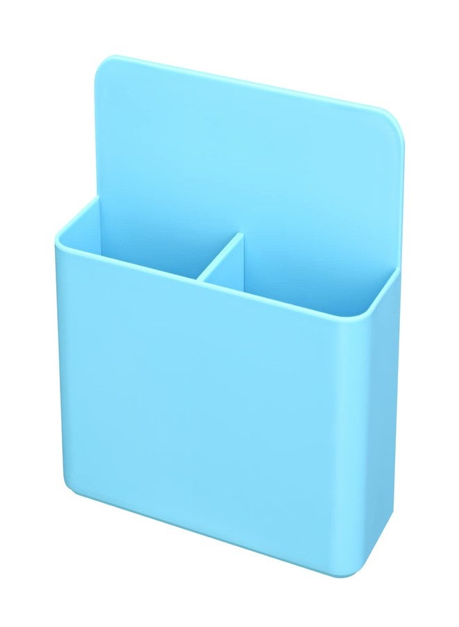 Lidwot Magnetic Dry Erase Marker Holder - No Drill Organizer for Whiteboard, Fridge, Office, School, Holds Markers, Chalk, Sticky Notes, Blue - Image 1