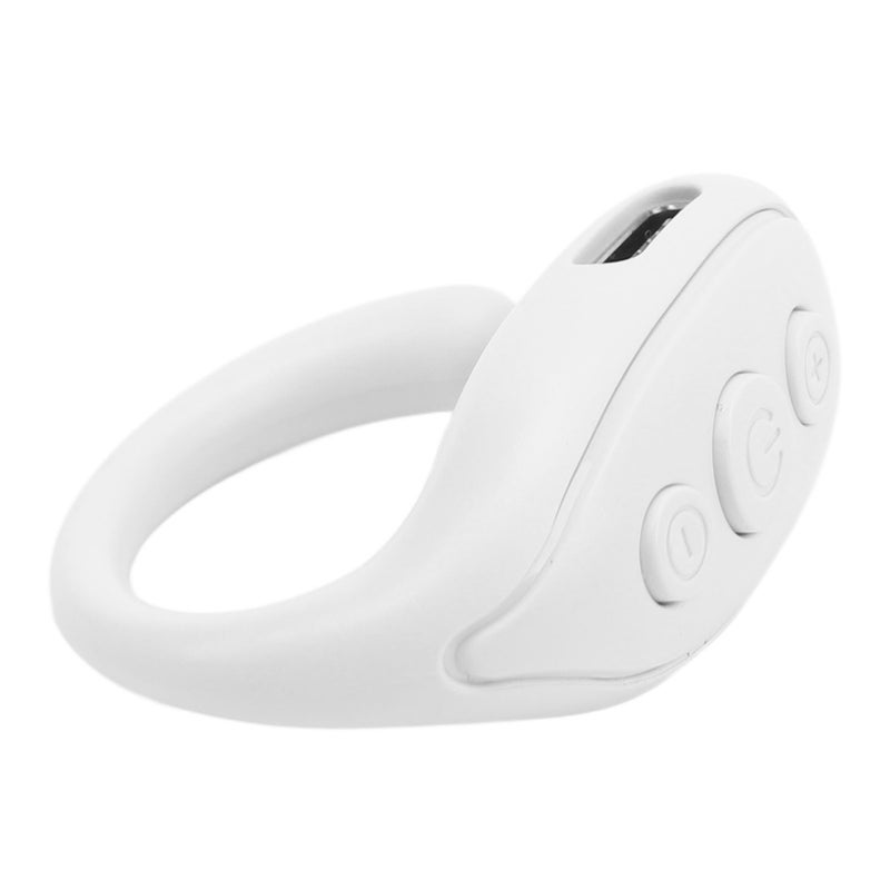 Remote Control Page Turner Mobile Phone Ring Remote Control Phone Novel Watch TV Turn Page Click Like Selfie Device JX 03 White - Image 2