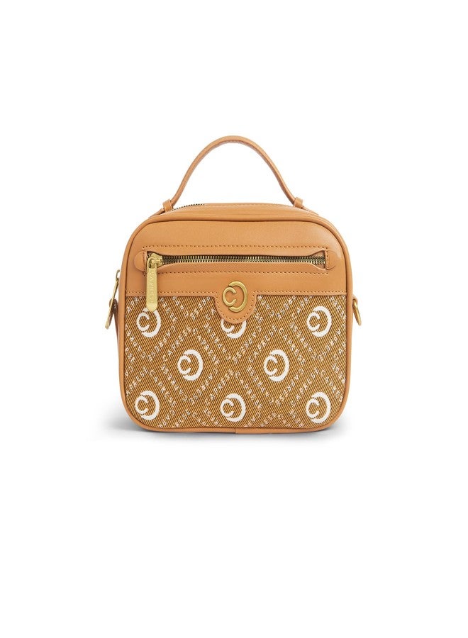 Caprese Florida Small Sling Bag for Women with Adjustable & Detachable Strap for Comfortable Wear | Zipper Closure | Versatile Handbag for Everyday Use, Travel, and Special Occasions (Tan) - Image 1