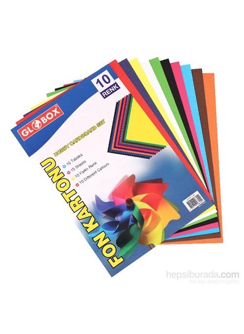 Globox Background Cardboard A4 10- Color 