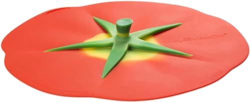 Charles Viancin Tomato Silicone Lid for Food Storage and Cooking 923cm Airtight Seal on Any Smooth Rim Surface BPAFree Oven Microwave Freezer Stovetop and Dishwasher Safe