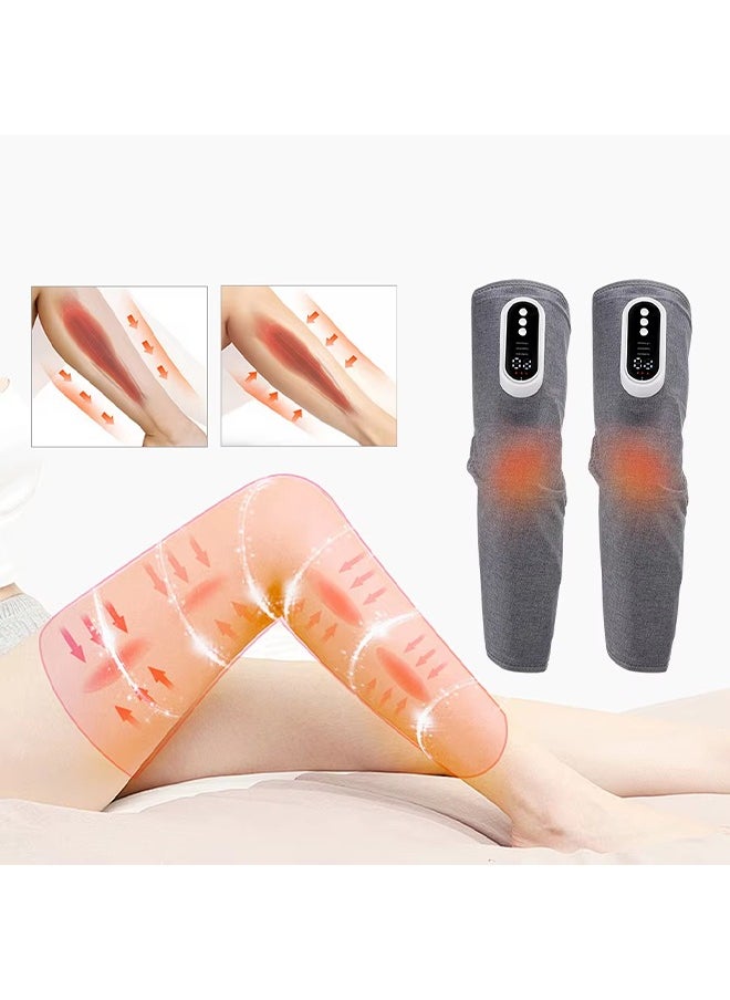 Generic - Electric Leg Massager with Heating Air Compression 360° Full Wrap Calf Massage Machine Air Pressure Leg Muscle Relaxation - Image 1