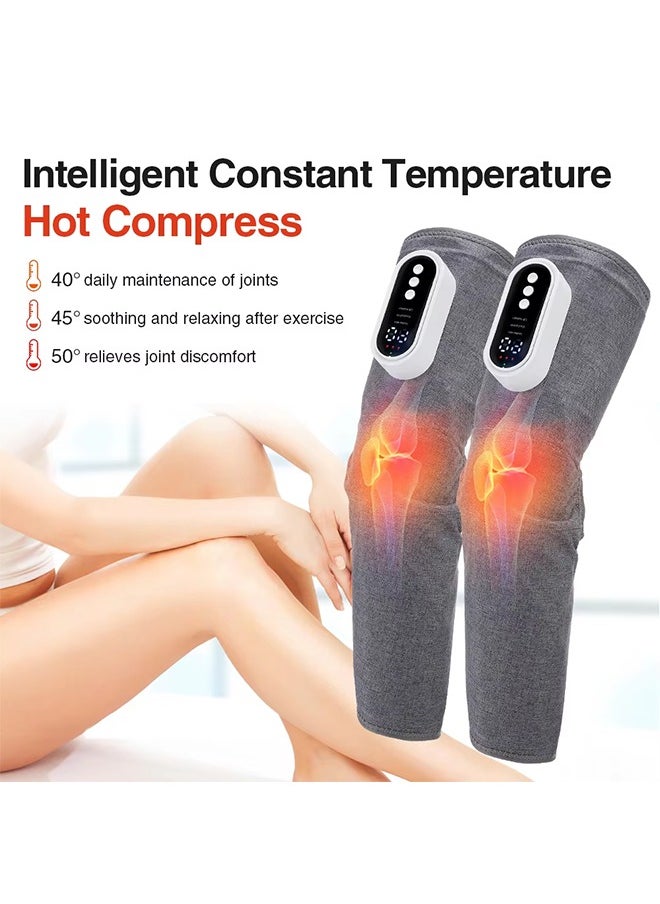 Generic - Electric Leg Massager with Heating Air Compression 360° Full Wrap Calf Massage Machine Air Pressure Leg Muscle Relaxation - Image 1