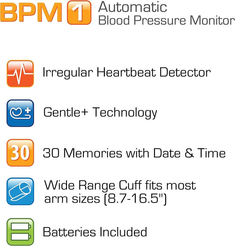 Microlife Series 200 Automatic Upper Arm Blood Pressure Monitor WideRange Cuff Fits Most Adult Arms up to 165 inLarge Stores 30 Results Compact Digital Blood Pressure Machine Storage Pouch - Image 2
