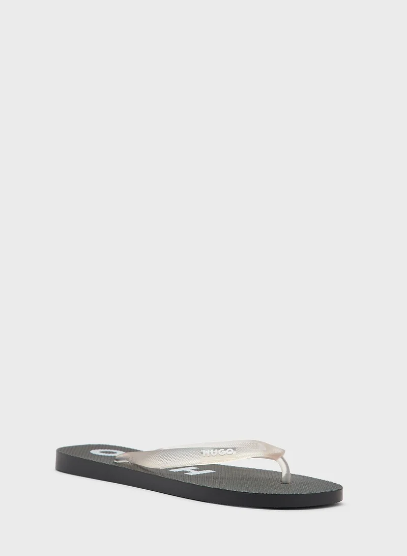 HUGO T Bar Flip Flops