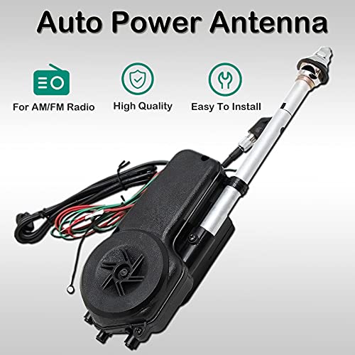 Anina Universal 12V Car Power Radio Antenna Fully Automatic Retractable Power Antenna Assembly Design for Am Fm Radio Antenna Mast Replacement Kit - Image 2