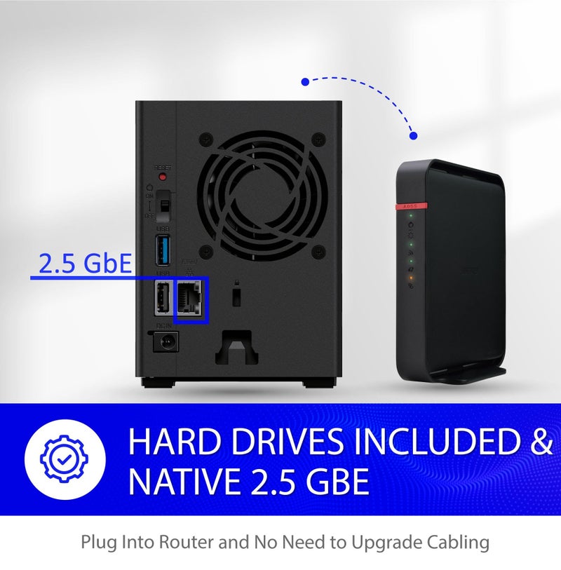 BUFFALO LinkStation SoHo 720 2-Bay Professional Office NAS 16TB (2x8TB) with Hard Drives Included - Image 5