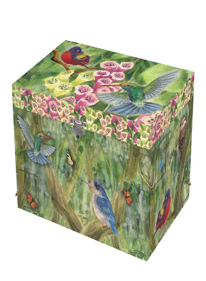 Enchantmints Birds On A Breeze Musical Jewelry Box Bird Spins to Brahms Waltz 3 Pullout Drawers Treasure Storage - Image 3
