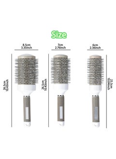 Generic Generic Styling Hair Brush Set, 6 Professional Hair Styling Ceramic Hairbrush - Round Hair Curling Brush - Round Hair Comb Great for Drying, Styling, Straightening (6 Different Sizes)  - Image 2