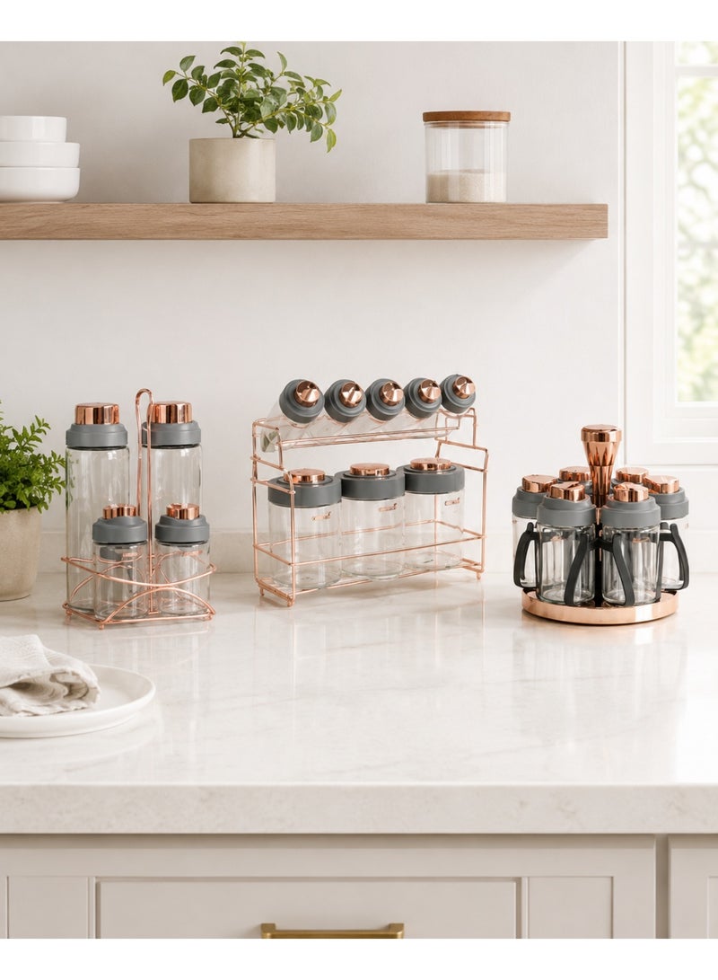 Drobina Gray Spice Container Set - Image 2