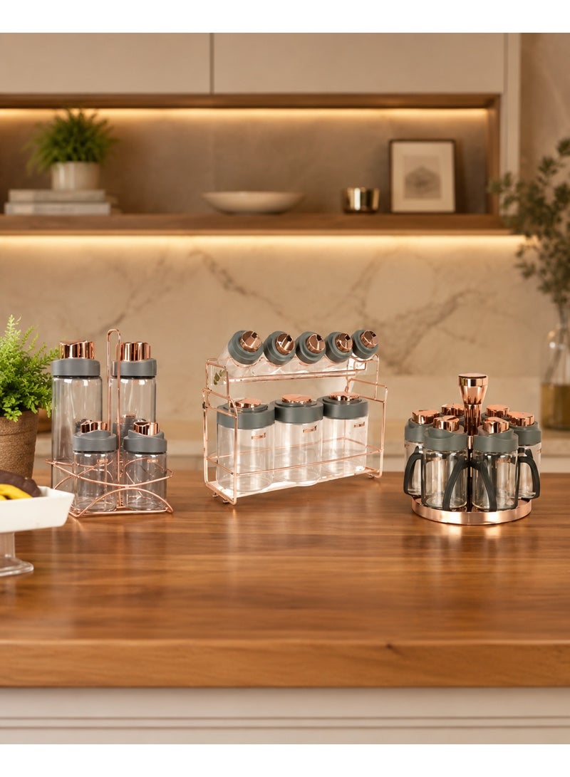 Drobina Gray Spice Container Set - Image 3