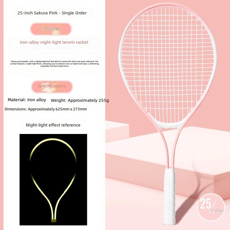 25-Inch Kids' Tennis Racket Set with Ball and Training Tool