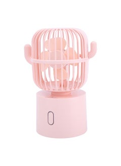 Thoraya USB Charging Desktop Mini Fan Home Office Travel Portable 3 Speed Adjustable FanPink  - Image 2