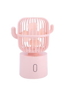Thoraya USB Charging Desktop Mini Fan Home Office Travel Portable 3 Speed Adjustable FanPink  - Image 3
