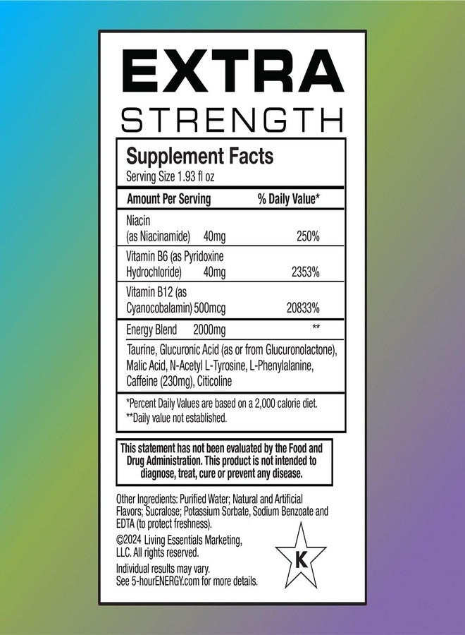 5-hour ENERGY عبوة متنوعة من مشروب الطاقة "5-Hour Energy Extra Strength Shots"، 30 عبوة (1.93 أونصة سائلة) - بنكهات: Tropical Burst، Hawaiian Breeze، وWatermelon - Image 2