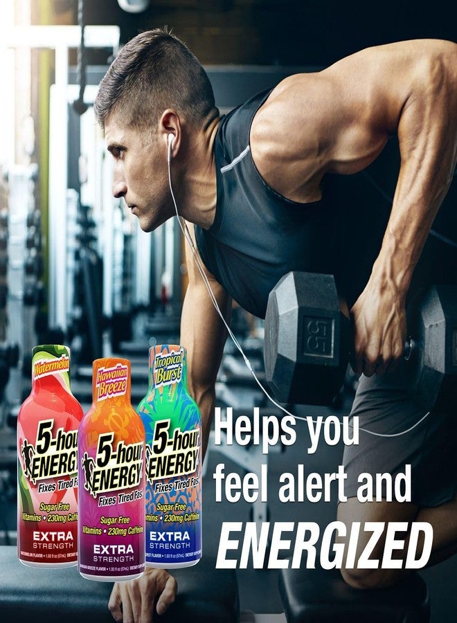 5-hour ENERGY عبوة متنوعة من مشروب الطاقة "5-Hour Energy Extra Strength Shots"، 30 عبوة (1.93 أونصة سائلة) - بنكهات: Tropical Burst، Hawaiian Breeze، وWatermelon - Image 3