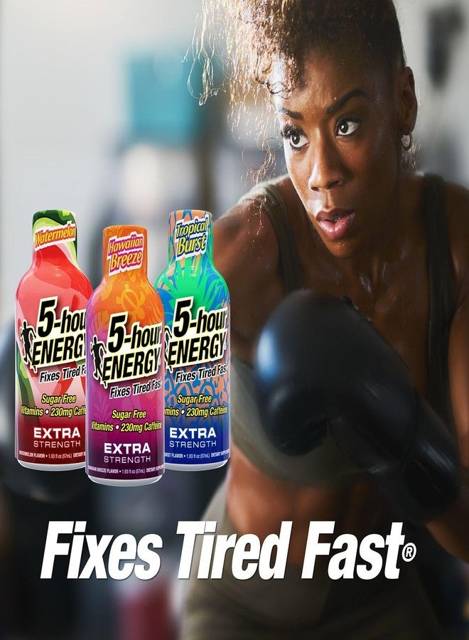 5-hour ENERGY عبوة متنوعة من مشروب الطاقة "5-Hour Energy Extra Strength Shots"، 30 عبوة (1.93 أونصة سائلة) - بنكهات: Tropical Burst، Hawaiian Breeze، وWatermelon - Image 4