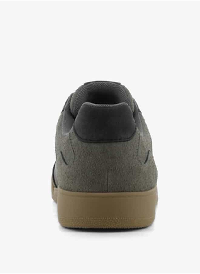 SJ - Men's Panelled Lace-Up Low Ankle Sneakers - Image 1